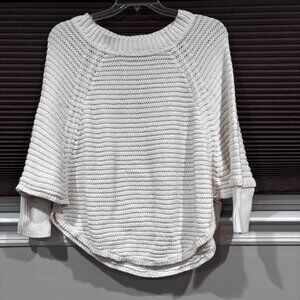 LOFT Women's oversized dolman sweater in ivory SZ: L/XL